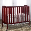 Dream On Me 3-in-1 Folding Portable Crib, Cherry, Large