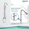 Cinwiny Polish Chrome Wall Mount Outdoor Shower Kit with Hand