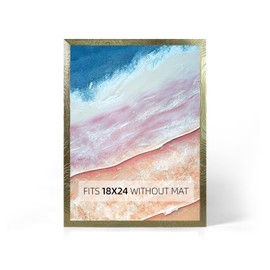 TSALKCC Modern Gold 18x24 Picture Frame for Wall Display, Fits 18 x 24 Poster Frame, 1 Pack