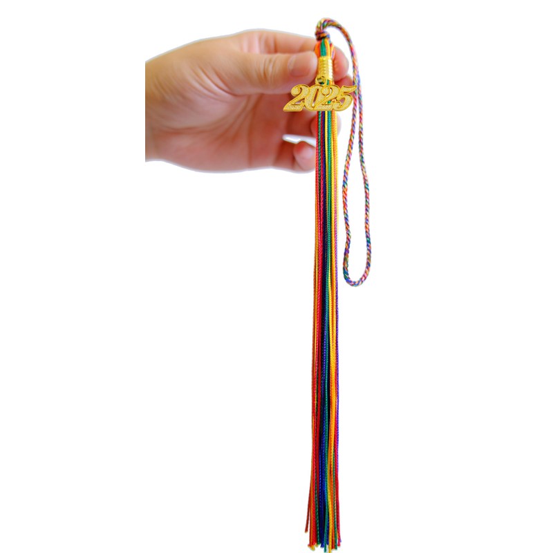 GRADFTY Graduation Tassel 2025,Rainbow Tassel 2025