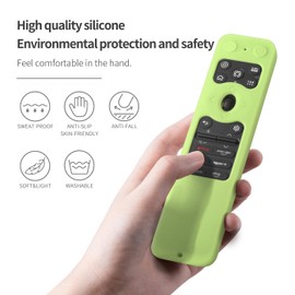 AKSHFETH Silicone Case for LG MR25GA Remote Cover Compatible with 2025 LG OLED Smart TV C5 B5 G5 M5 Series Remote Protective Case Cover (Glow Green)