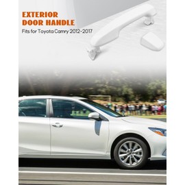 Vudajuley Exterior Door Handle White Front Right Drive Side Fit for Toyota Camry 2012-2017 Replace 6921106090, 6921706100C0