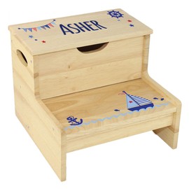 Natural-Wood-Storage-Step-Stool-Sailboat-201