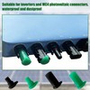 12 Pairs Solar Panel Connector Caps, Dust & Weather Resistant
