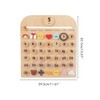 Children Wooden Calendar Perpetual Wall Calendar Early Educational Toy Gift