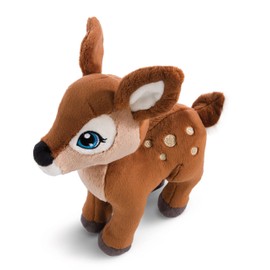 NICI 49209 Cuddly Toy Deer Mala Magic 27 cm Brown Standing Sustainable Soft Toy Made of Soft Plush, Cute Plush Toy for Cuddling and Playing, for Children and Adults, Great Gift Idea