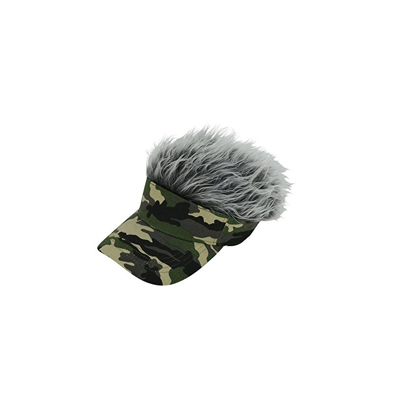 LITE B-9 Fake Hair Visor, Men's B9 (190) Gray x