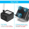 DaToo 95GPH 5W Small Submersible Water Pump Mini Fountain Pump