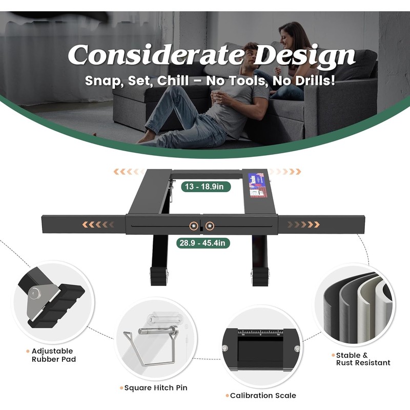 Marudina Upgraded No-Drill Window AC Bracket, Adjustable Window Air Conditioner