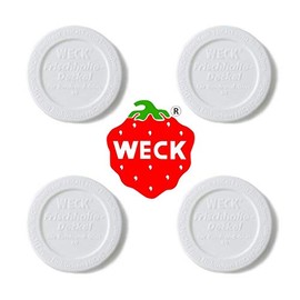 WECK Plastic Cover for Glass Canisters [ Small ] (4 Pack)