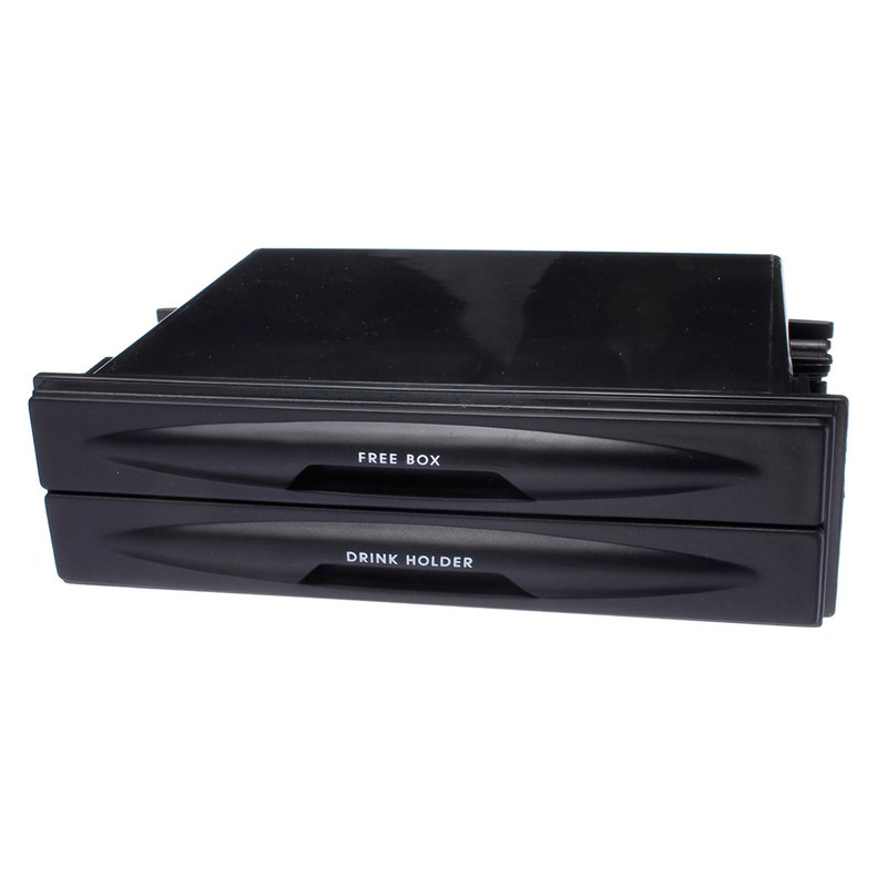 Universal Car Dual Din Car Storage Box CD Radio Drink