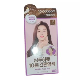 Elasstin 엘라스틴 샴푸하듯 10분간 간편염색 자연갈색 Elastin Shampoo-Like 10-Minute Easy Coloring in Natural Brown