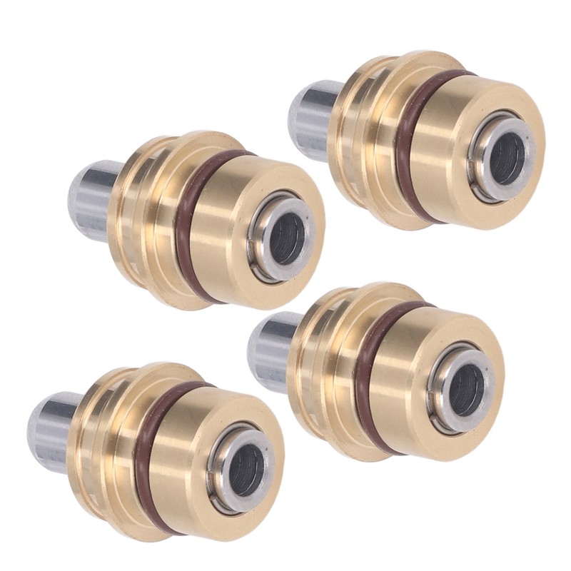 4PCS Joystick Handle Button Head Rubber Sealing Metal Push Rod