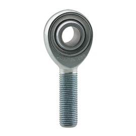 FK Bearings Rod End, Spherical, 5/8 in Bore, 5/8-18 in Right Hand Male Thread, PTFE Lined, Steel, Chromate/Zinc Oxide, Each