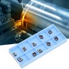 10Pcs Carbide Turning Blade Titanium Alloy High Temperature Resistance Rhombus