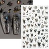 8 sheets/640 Nail Art Decorative Stickers with Various Aurora Butterfly,