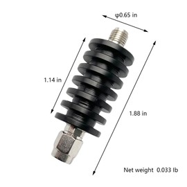 BECEN SMA Coaxial Attenuator DC-6GHz, 10W 50Ω High Frequency Attenuator with VSWR 1.3 for RF Technology, Measurement and Laboratory Electronics (10W 6G 40DB)