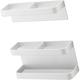Ejoyous Soporte de Paraguas Magnético de Moda y sin Punzonado de Ajuste de Altura Montado en la Pared con Función de Recordatorio, Fácil de Instalar para Entrada, Hogar, Pasillo del (Blanca Elegante)