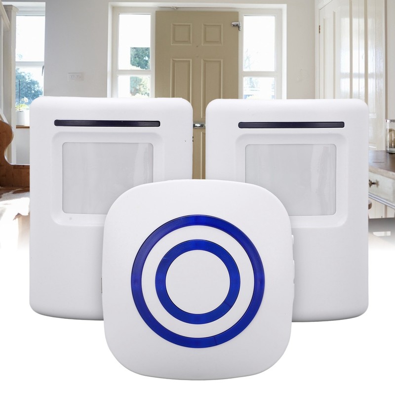 Wireless Doorbell Alarm Motion Sensor Detector Alert with 2 Sensor