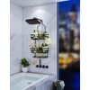 HapiRm Bathroom Hanging Shower Caddy - Rustproof & Waterproof Shower