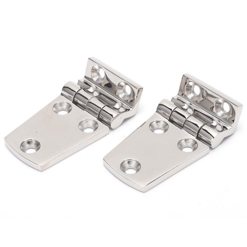 2Pcs Boat Hinges Stainless Steel Ship Door Durable Polishing AntiRust
