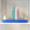 Scalloped Acrylic Bookends (Clear) – Set of 2 Decorative Non-Slip