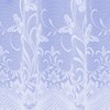 Butterfly Floral Trailing Leaf Pattern Net Curtains In White -