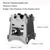 BlueDorado Ultralight Wood Burning Stove Portable Backpacking Stove Titanium Multi-Fuels