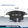 PIT66 Front Engine Splash Shield Compatible with Hyundai Tucson 2016-2021