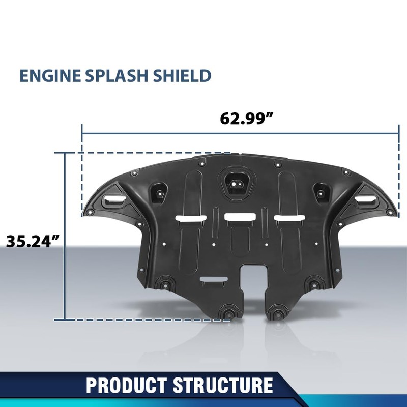 PIT66 Front Engine Splash Shield Compatible with Hyundai Tucson 2016-2021
