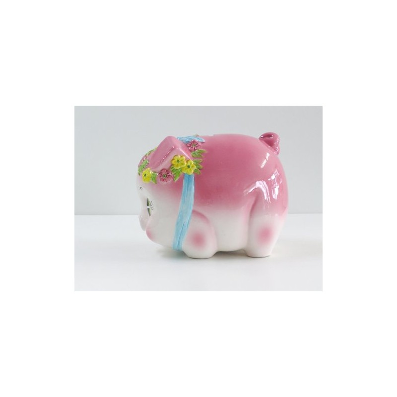 ピギーバンク 豚 貯金箱 大 ピンク S-60A