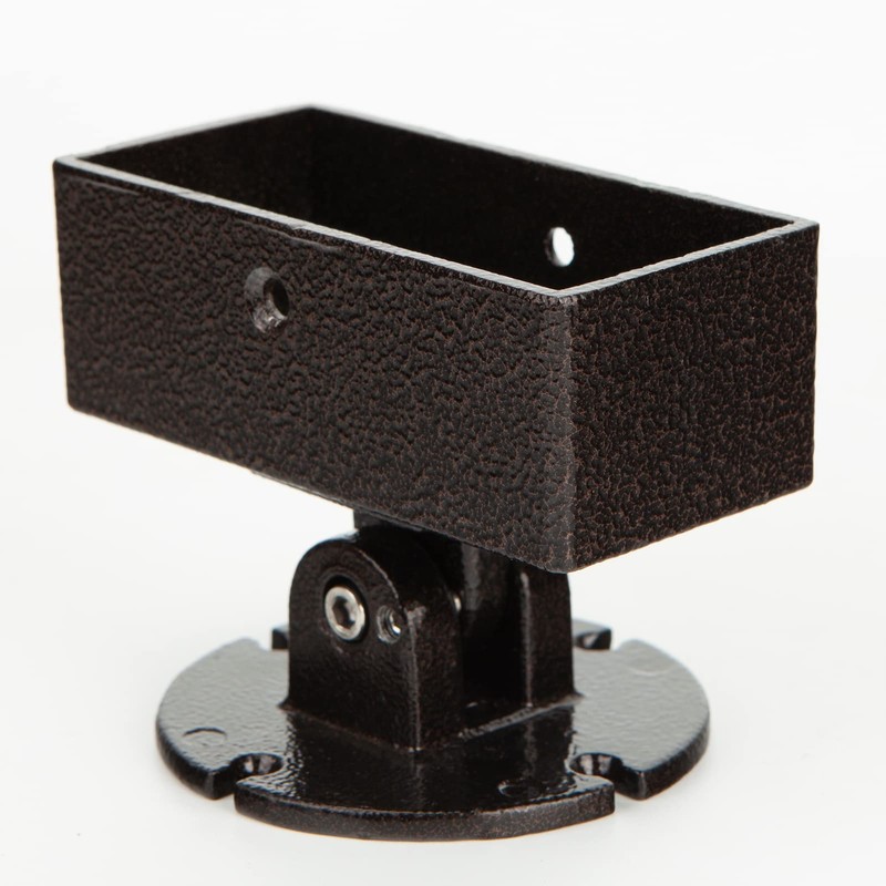 Swivel Railing Connector Brackets (2-Pack) - 3.6"x1.6" Aluminum Angled Post