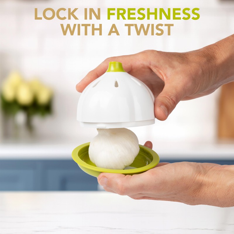 Joie Garlic Keeper, Vented Pod Saver for Firm, Fresh and