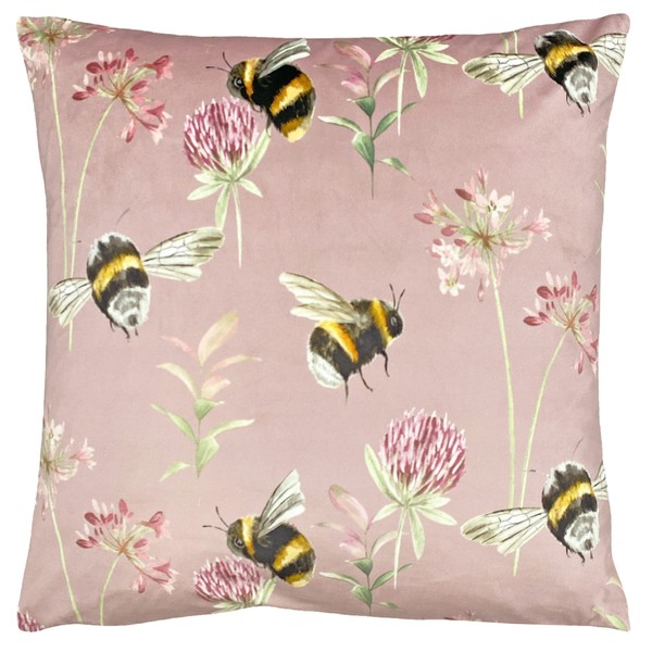 Evans Lichfield Country Bee Garden Cushion Cover, Heather, 43 x 43cm (COUNTBG/CC5/HEA)