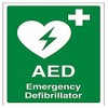 V Safety AED Emergency Defibrillator Sign - 150mm x 200mm
