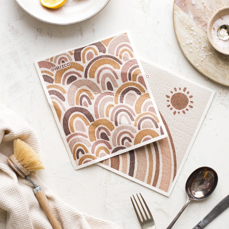 EVER ECO Eco Sponge Cloths Chasing Rainbows Collection, EVER ECO