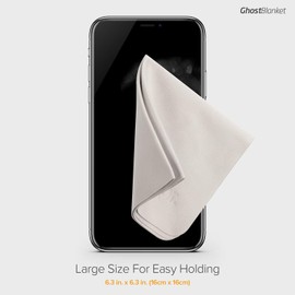 UPPERCASE Designs GhostBlanket Microfiber Cleaning Cloth for Glasses, Tablet, Laptop Screens, Phone Screens, Camera Lenses (12 Pack)