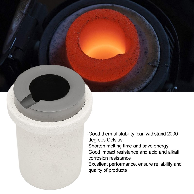 Graphite Crucible Set Induction Gold Melting Furnace High Temperature Resistant