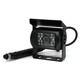 Elinz Reverse Reversing Camera Cam Rearview for Truck Caravan, CCD 4 PIN Heavy Duty, 600TVL, 120° Viewing Angle, 12V 24V, IR Night Vision, with 10M Cable, 2 Years Warranty