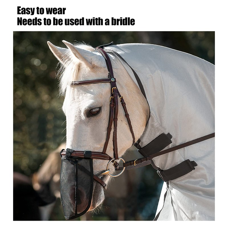 Horse Nose Cover Teslin Material, Easy-to-Operate Horse Mask for Better