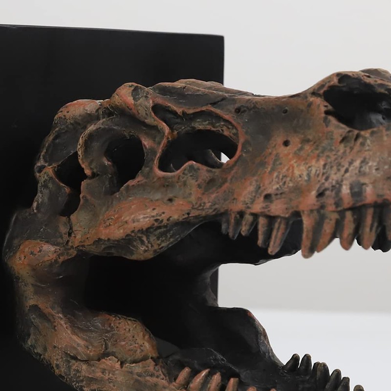 Tyrannosaurus Rex T-Rex Skull Bookend Decorative Book Decor,Home Decorative Resin