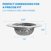 2.25" Top / 1" Stainless Steel Drain Strainer 2 Pack