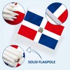 Anley Dominican Mini Flag 12 Pack - Hand Held Small