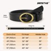 SANSTHS Women Leather Belts for Jeans Pants Dresses Fashion Ladies