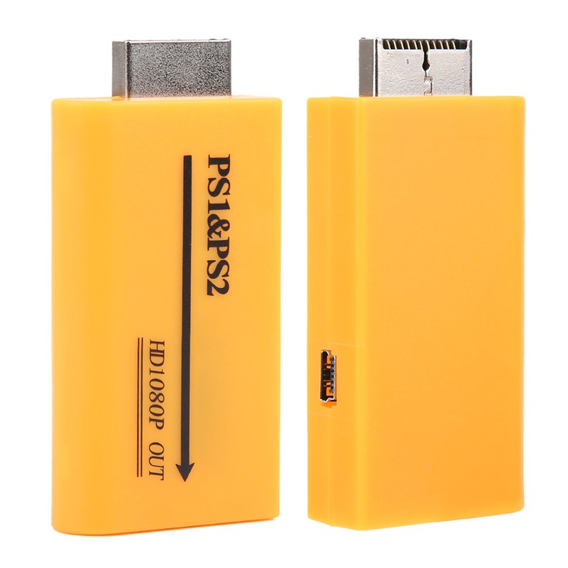 PS1/PS2 to HDMI Video Converter Adapter Output Composite 7x3.5x1.5cm