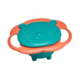 Spill Resistant Bowl for Kids: Rotation Spill Resistant Bowl 360 Degrees Rotating Tableware with Design Ideal for Mealtime