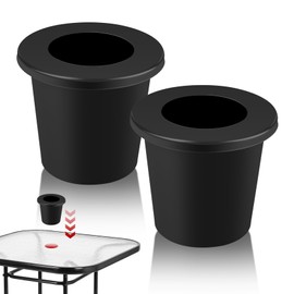 Patio Table Umbrella Hole Ring,Pool Umbrella Sleeve,Umbrella Hole Ring,Pool Umbrella Stabilizer,Umbrella Pole Stabilizer For 2 To 2.5 Inch Patio Table Hole And 1.5 Inch Pool Umbrella Adapter