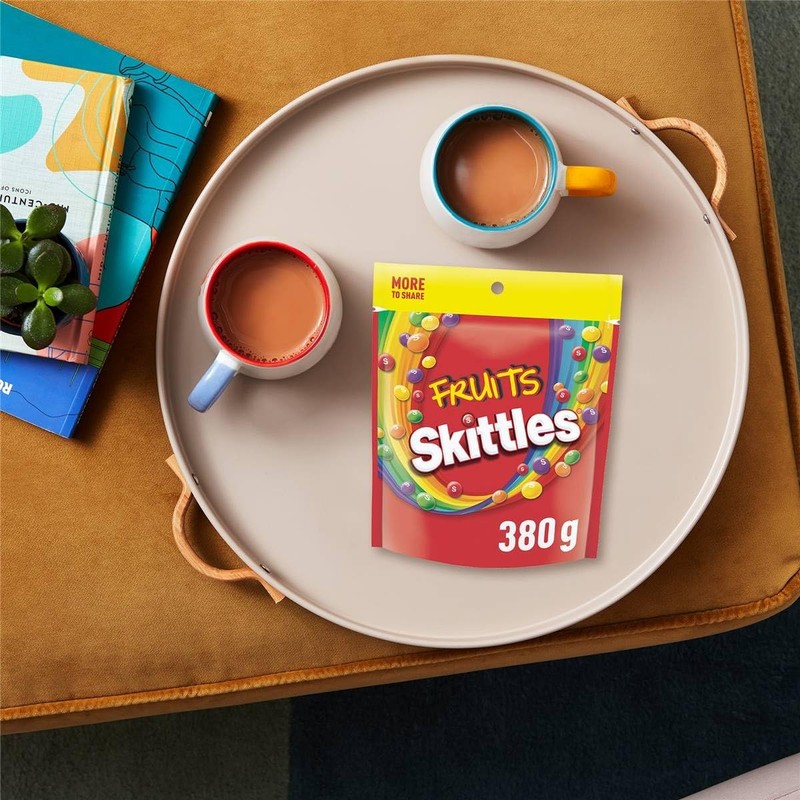 Skittles Fruits Chewy Lollies Bag 380 g