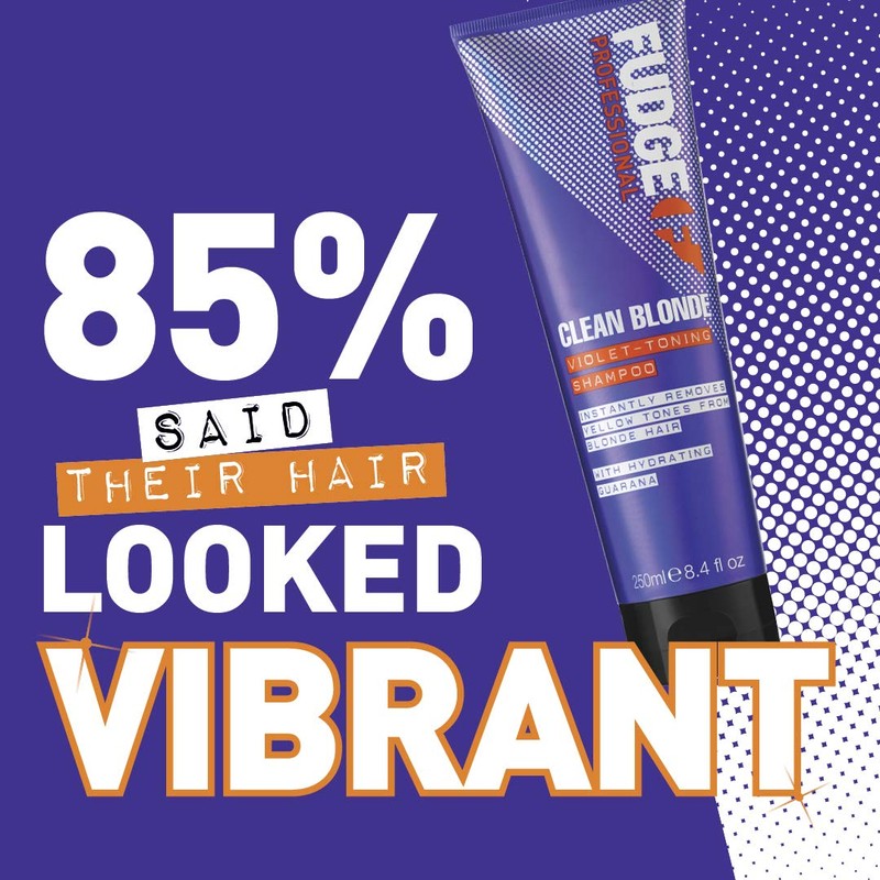 HATOLDLIY Fudge Clean Blonde Violet-Toning Shampoo 8.4 oz, Black, (100104033)