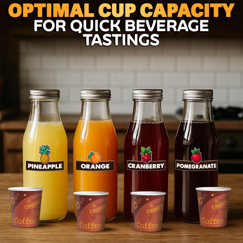 200-Pack 3 oz Disposable Espresso Cups – Small Espresso Paper